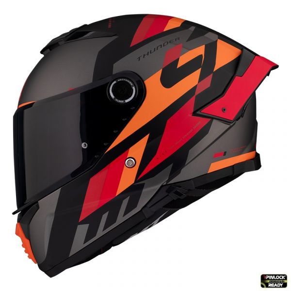 Casti Moto Integrale MT Helmets Casca Moto Full-Face Thunder 4 SV Ergo C7  Black/Red/Orange