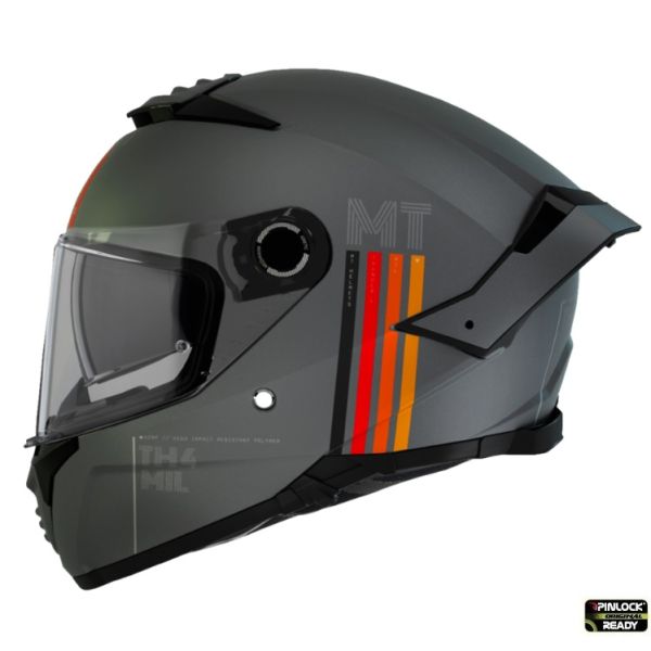 Casti Moto Integrale MT Helmets Casca Moto Full-Face Thunder 4 SV Mil C2 Gri Mat