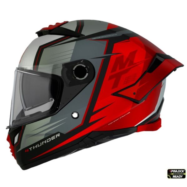 Casti Moto Integrale MT Helmets Casca Moto Full-Face Thunder 4 SV Pental B5 Rosu Mat