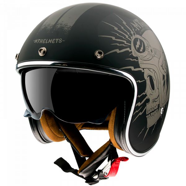 Casti Moto Jet (Open Face) MT Helmets Casca Moto Jet Diler A2 Matt Gray