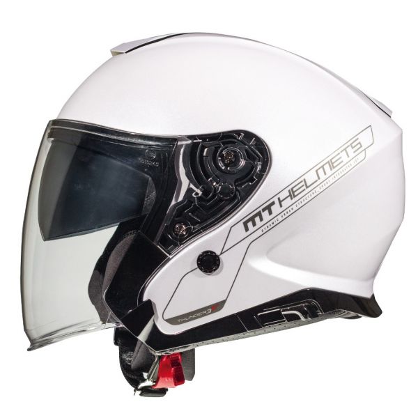 Casti Moto Jet (Open Face) MT Helmets Casca Moto Jet Thunder III SV A0 White