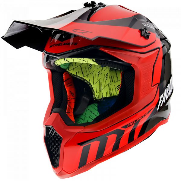 Casti Cross-Enduro MT Helmets Casca Moto Enduro Warrior C5 Gloss Pearl Red 2022