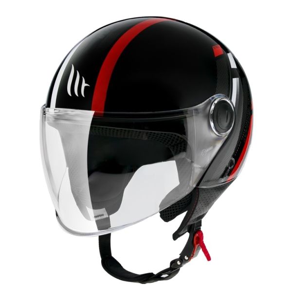 Casti Moto Jet (Open Face) MT Helmets Casca Moto Open-Face/Jet Street Scope D5 Glossy Red 24