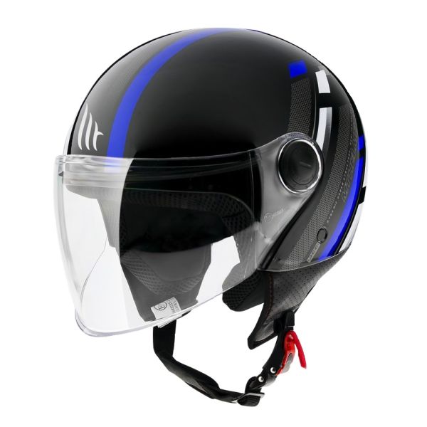 Casti Moto Jet (Open Face) MT Helmets Casca Moto Open-Face/Jet Street Scope D7 Glossy Blue 24