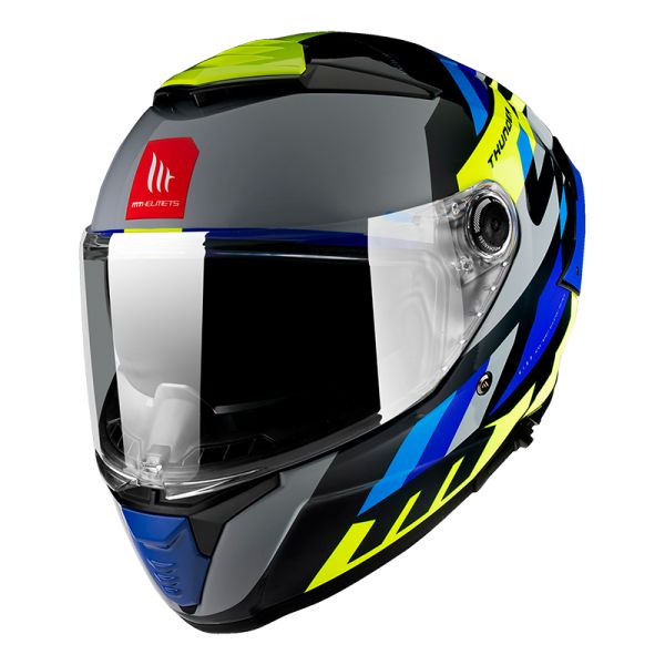 Casti Moto Integrale MT Helmets Casca Moto Full-Face Thunder 4 SV Ergo E17 Yellow/Blue