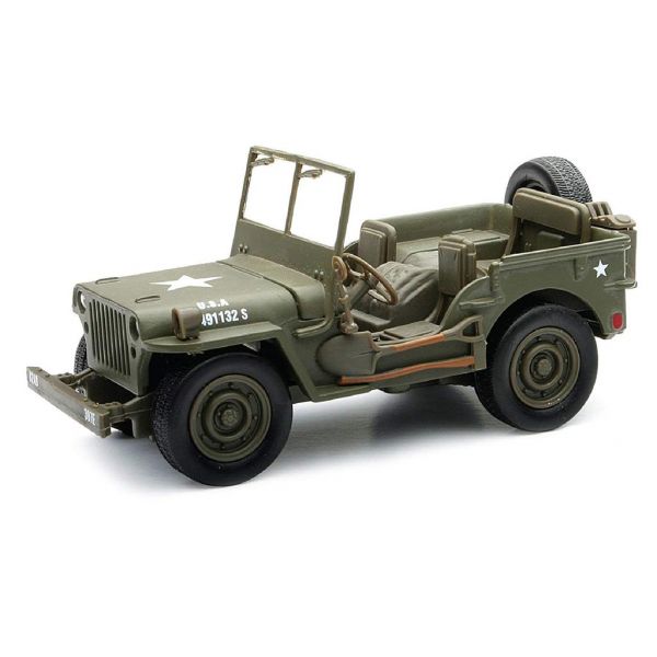 Machete On Road New Ray Macheta WWII Usa Willys Jeep&Flatbed 61503 1:32