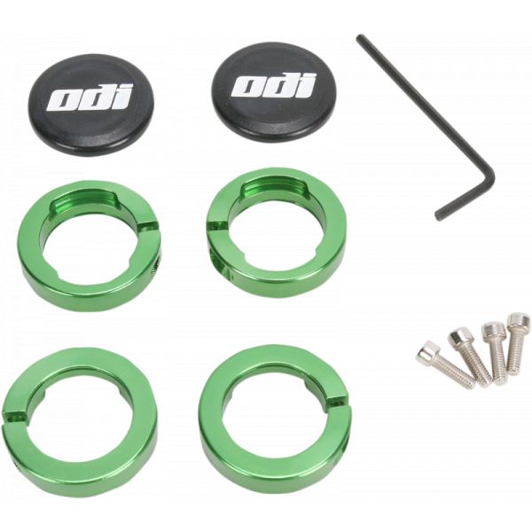 Mansoane Enduro-MX Odi Cleme Fixare Mansoane Green-D70ljn Aluminiu