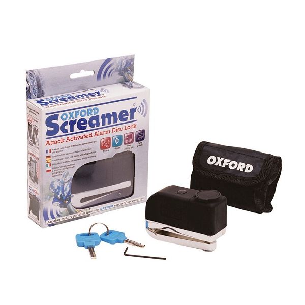  Oxford Screamer disc alarm lock - chrome