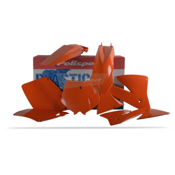 Plastice MX-Enduro Polisport Kit Plastice KTM EXC/200/250/300 Black/Orange 90101