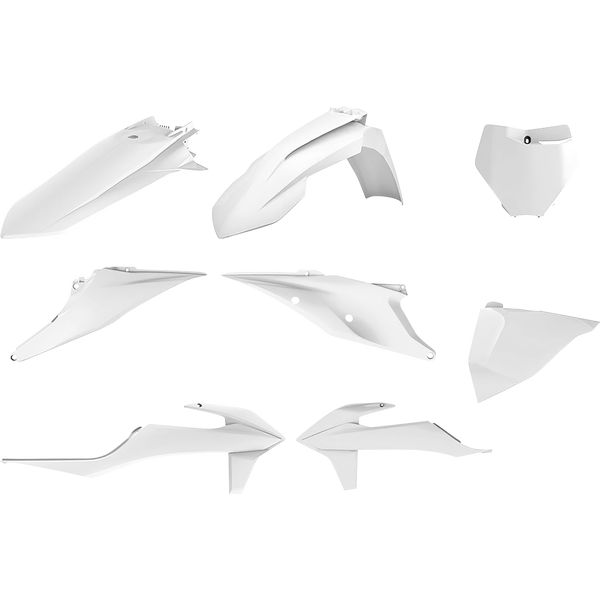 Plastice MX-Enduro Polisport Kit Plastice KTM EXC/EXC-F/200/250/300 White 90913
