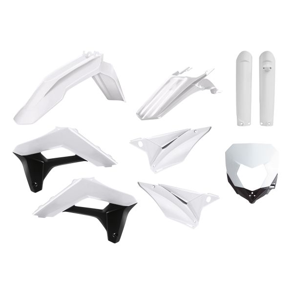Plastice MX-Enduro Polisport Kit Plastice Sherco SEF-R 250/SE-R 250 Black/White 90857