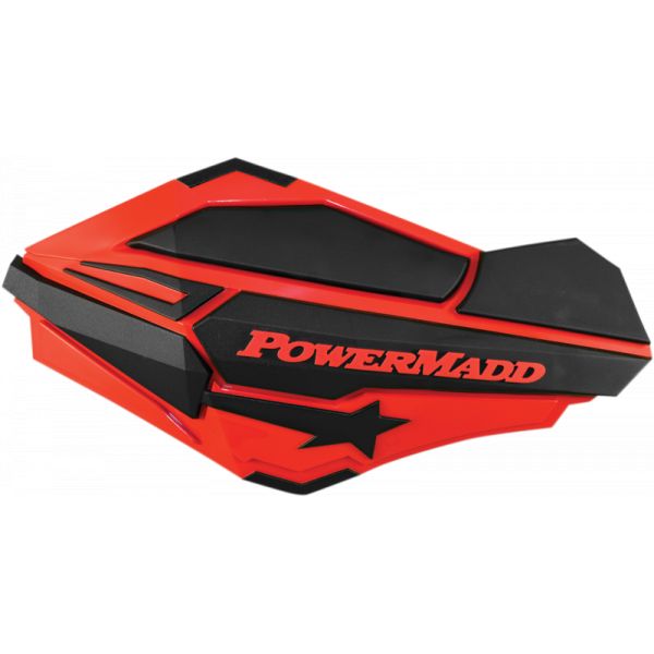 Handguard ATV PowerMadd-Cobra Handguard ATV Red/Black Pol-34402 Aluminiu /Plastic