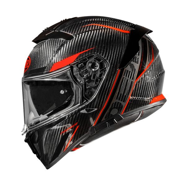 Casti Moto Integrale Premier Helmets Casca Moto Full-Face Devil CARB ST2 Glossy Black/Red 2024
