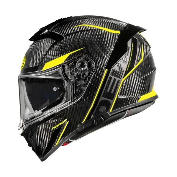 Casti Moto Integrale Premier Helmets Casca Moto Full-Face Devil CARB STY Glossy Black/Yellow 2024