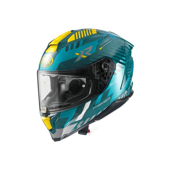 Casti Moto Integrale Premier Helmets Casca Moto Full-Face Hyper XR 21 Gloss Blue/Yellow 2024