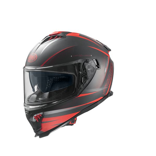 Casti Moto Integrale Premier Helmets Casca Moto Full-Face Typhoon FR 92BM Matt Black/Red 2024