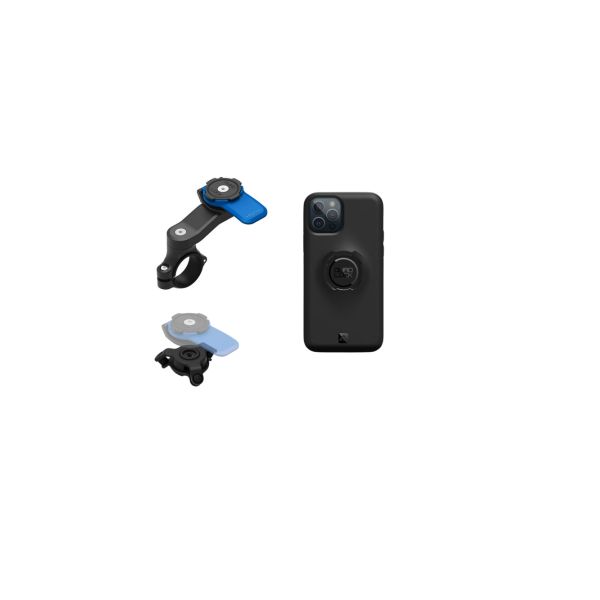 Suport Ghidon Telefon/GPS Quad Lock Kit Suport Telefon Montaj Ghidon + Amortizor Vibratii + Carcasa Telefon Apple Clasic