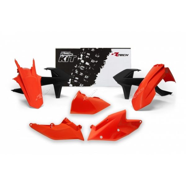 Plastice MX-Enduro Racetech Kit Plastice KTM EXC OEM Portocaliu-Negru 17-19