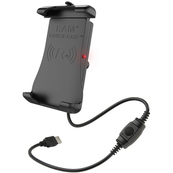 Suport Ghidon Telefon/GPS Ram Mounts Quick-grip  Suport Ghidon cu incarcare Wireless Waterproof  - Ramholun14wb