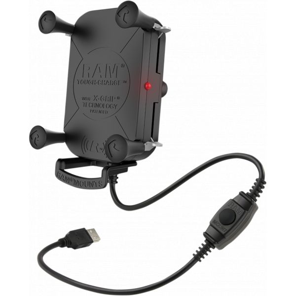 Suport Ghidon Telefon/GPS Ram Mounts Tough-charge X-grip Tech Suport Incarcare Wireless- Ram-hol-un12wb
