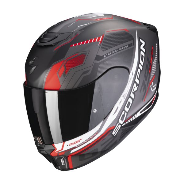 Full face helmets Scorpion Exo Full-Face Moto Helmet 391 Haut Black Matt/Red 23