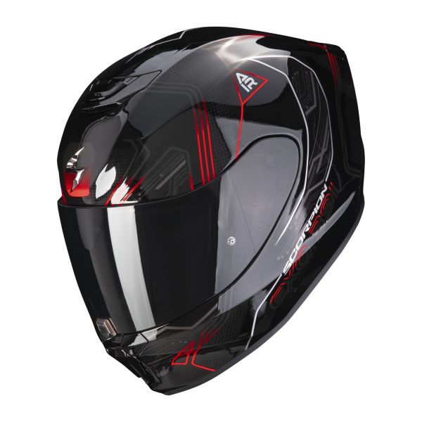 Full face helmets Scorpion Exo Full-Face Moto Helmet 391 Spada Black/Red Glossy 23