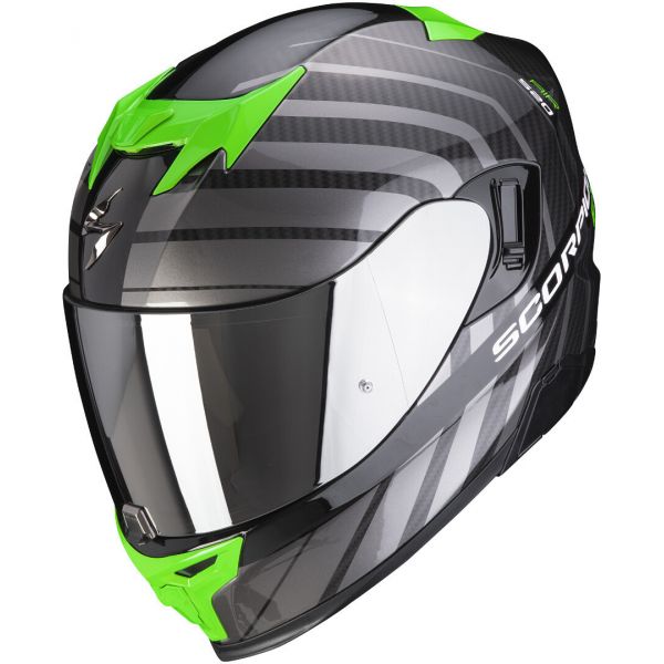 Casti Moto Integrale Scorpion Exo Casca Moto Full-Face Exo 520 Air Shade Black/Green