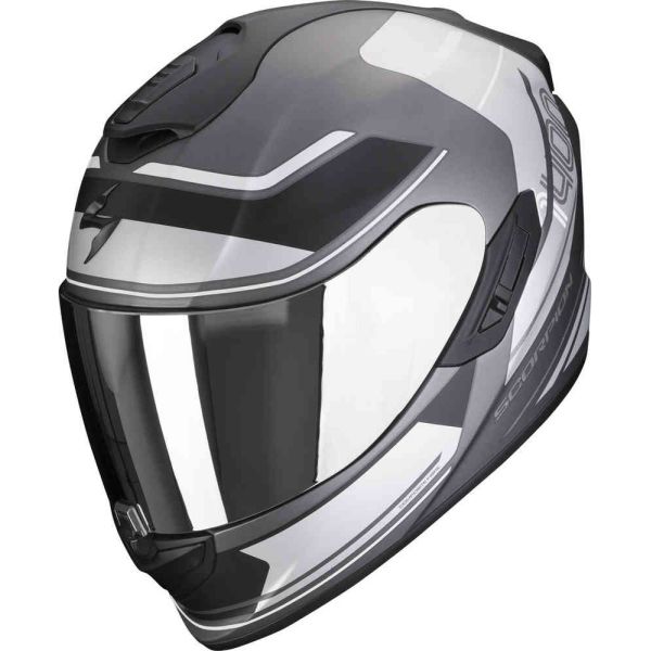 Casti Moto Integrale Scorpion Exo Casca Moto Full-Face/Integrala 1400 Evo Air Vittoria Argintiu Mat