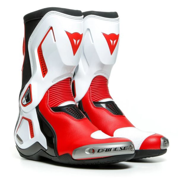 Echipamente DAINESE Dainese Cizme Moto Racing Torque 3 Out Black/White/Lava-Red 23