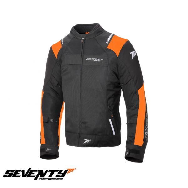 Geci Moto Textil Seventy Geaca Moto Textila SD-JR52 Black/Orange 2022