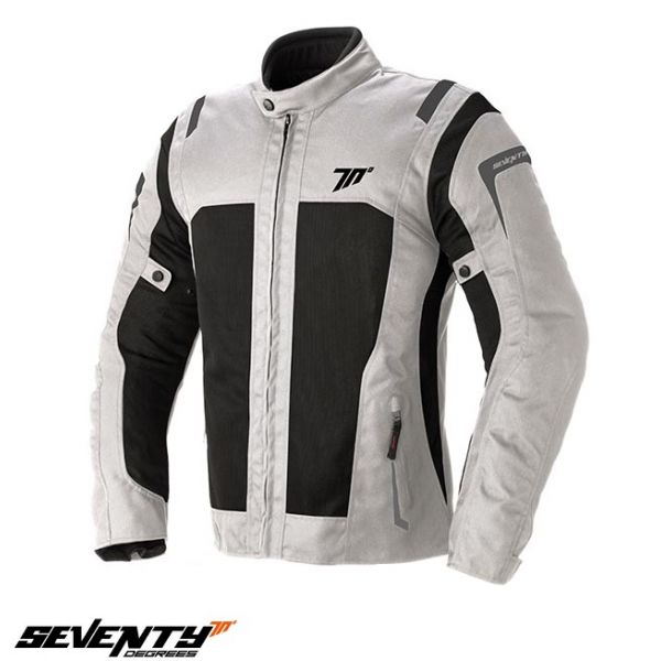 Geci Moto Textil Seventy Geaca Moto Textila SD-JT44 White Ice/Black