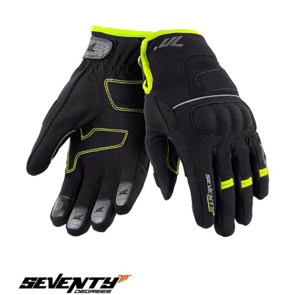 Manusi Moto Sport si Piele Seventy Manusi Moto Textile SD-C43 Black/Yellow WinterTex 24
