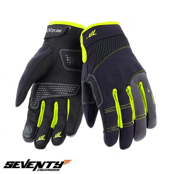 Manusi Moto Sport si Piele Seventy Manusi Moto Textile SD-C48 Black/Yellow