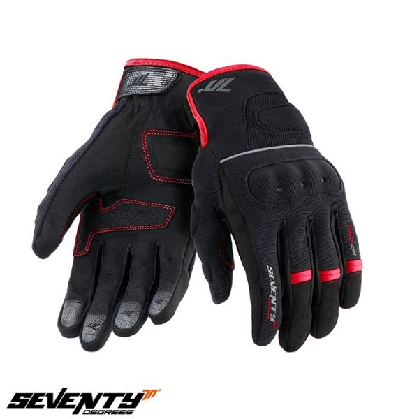 Manusi Moto Sport si Piele Seventy Manusi Moto Textile SD-C54 Black/Red