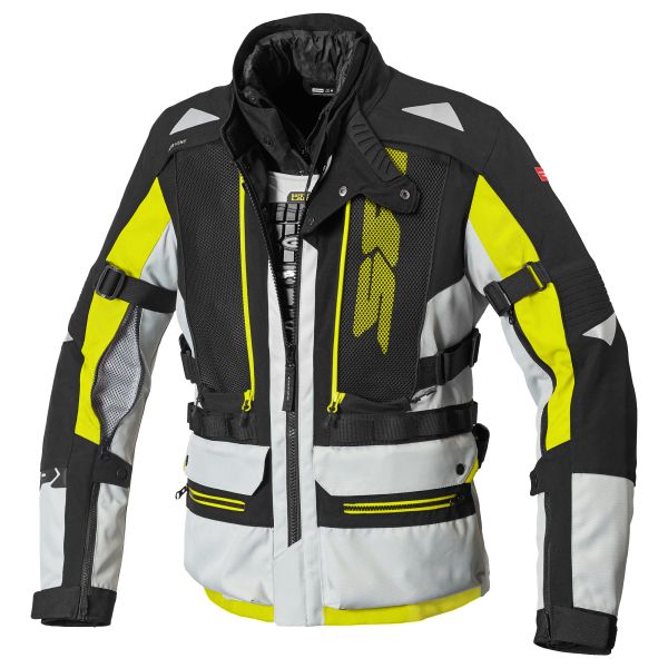 Geci Moto Textil Spidi Geaca Moto Textila Touring All Road H2OUT Black/Yellow 2021