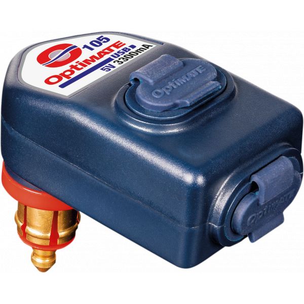 Incarcatoare/Redresoare Baterii Tecmate Adaptor Incarcator Usb 3.3 Amperi Dual Mufa Bmw O-105v2
