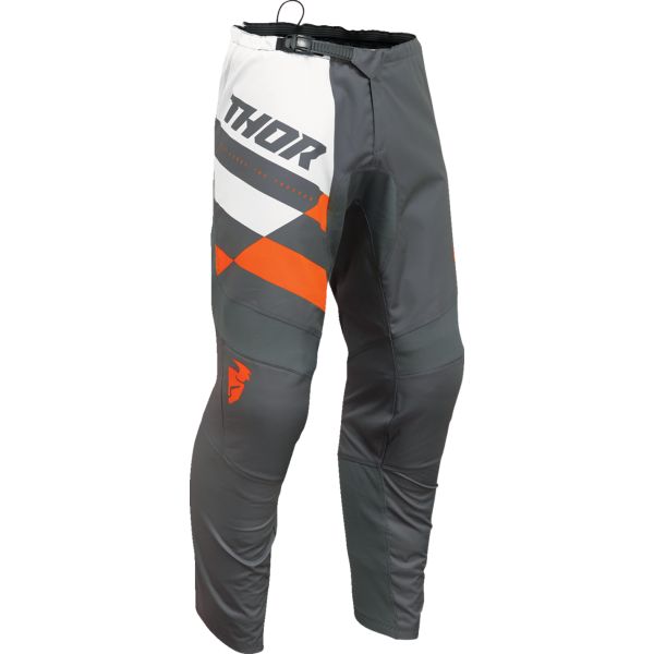 Pantaloni MX-Enduro Thor Pantaloni Moto Mx/Enduro Sector Checker Charcoal/Orange 24