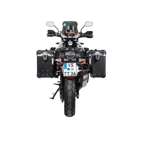 Genti Moto Strada Touratech Side Case ZEGA Evo X KTM 1050 Adventure/ 1090 Adventure/ 1290 Super Adventure/ 1190 Adventure/ 1190 Adventure R - Black