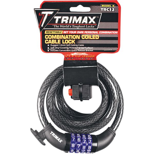 Antifurt Moto Trimax Antifurt Moto Cablu Trimaflex s Black TNRC126