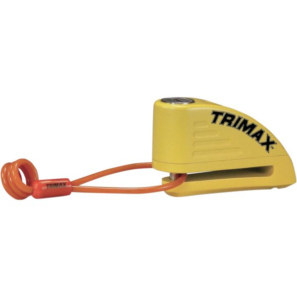 Antifurt Moto Trimax Blocator Disc Cu Alarma 10mm Pin Yellow