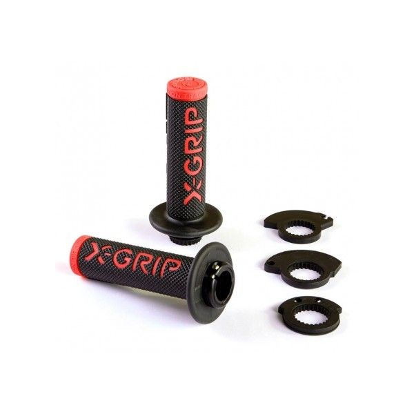 Mansoane Enduro-MX X-Grip X-Grip Mansoane Lock-On Braaaap Black/Red