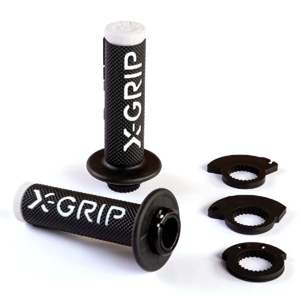 Mansoane Enduro-MX X-Grip Mansoane Lock-On Braaaap Black/White XG-2100