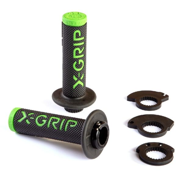 Mansoane Enduro-MX X-Grip Mansoane Lock-On Braaaap Black/Green XG-2101