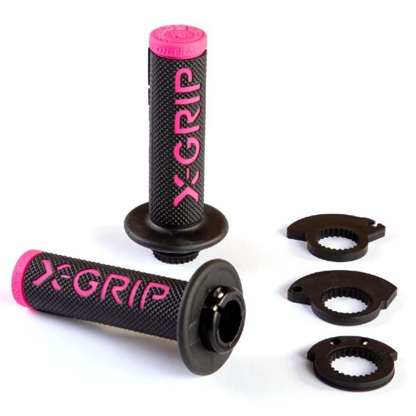 Mansoane Enduro-MX X-Grip Mansoane Lock-On Braaaap Black/Pink XG-2140