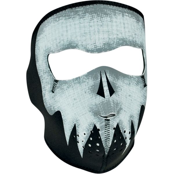 Cagule si Termice ZanHeadGear Masca Fata Full Face Glow-in-the-dark Gray Skull One Size Wnfm081g 2021
