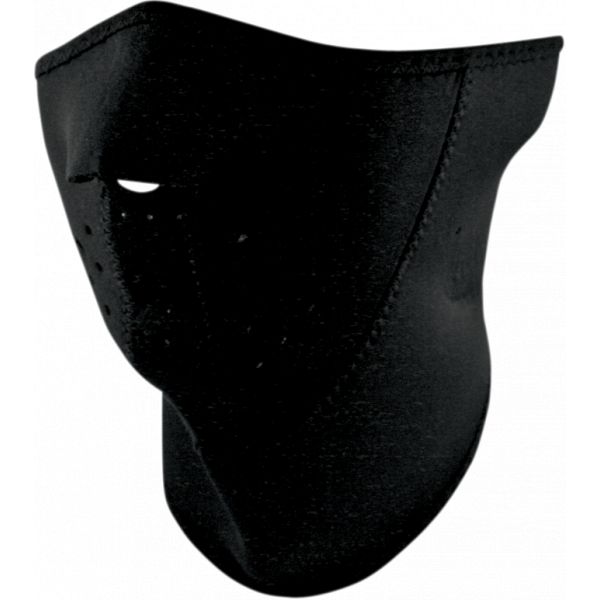 Cagule si Termice ZanHeadGear Masca Fata Half Face 3-panel With Neck Shield Black One Size Wnfm114h3