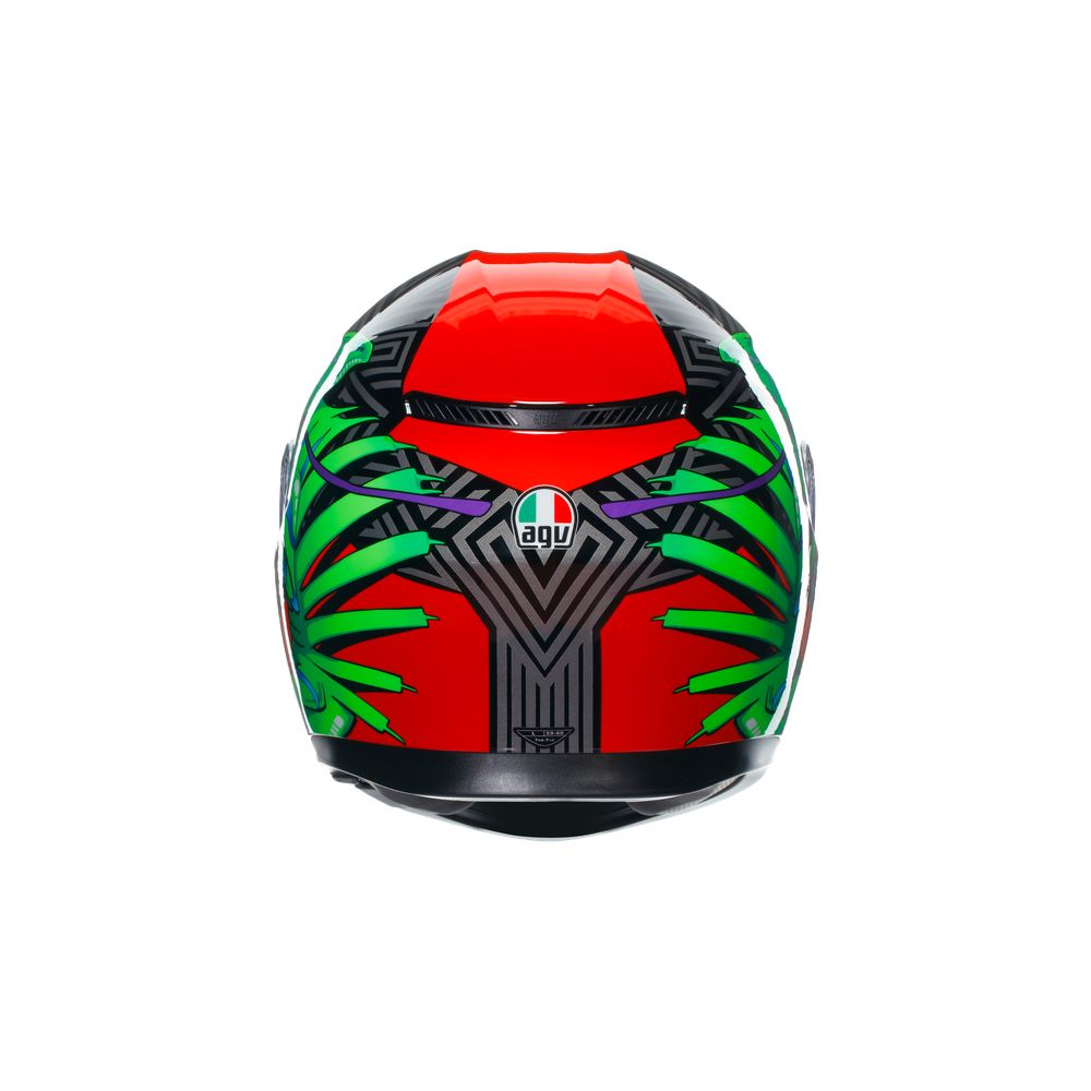 Casca Moto Full Face K3 E2206 Mplk Kamaleon Black Red Green AGV