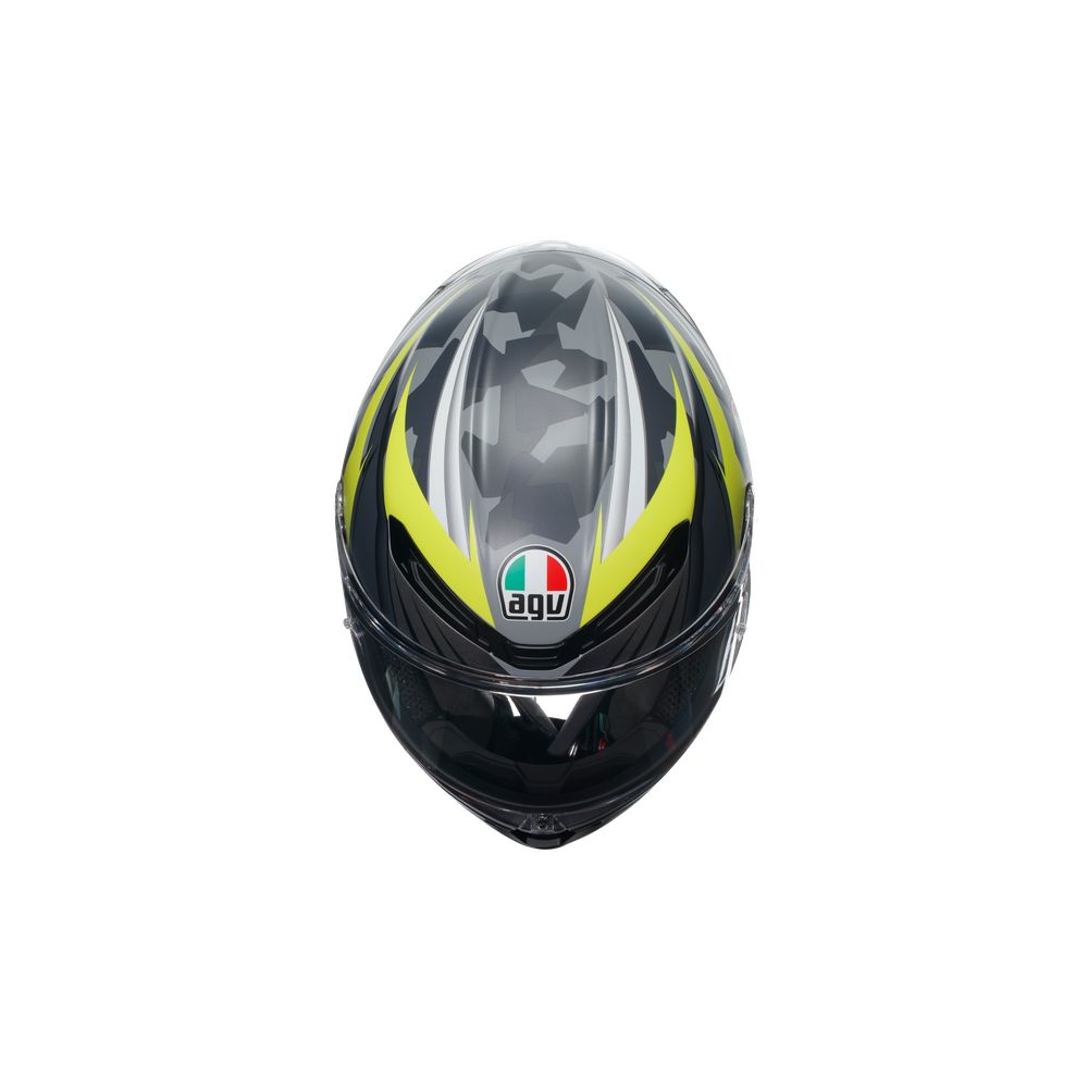 Casca Moto Full Face K S E Mplk Excite Matt Camo Yellow Fluo Agv Moto