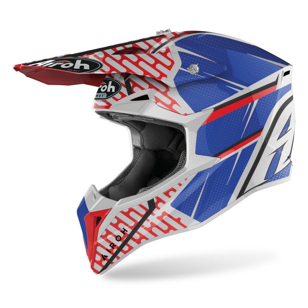 Casca Moto Enduro Wraap Idol Red/Blue Matt