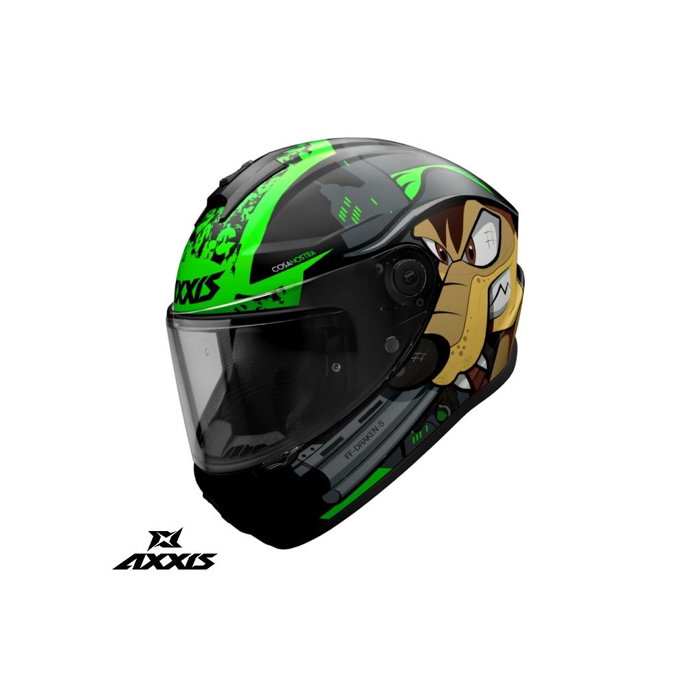 Casca Moto Full-Face/Integrala Draken S B6 Cosa Nostra Glossy Fluo Green 24